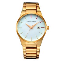 RELOJ HANNAH MARTIN - GOLD WHITE AND RED | SKU: HAN-49