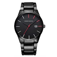 RELOJ HANNAH MARTIN - IRON TOTAL BLACK AND RED | SKU: HAN-50