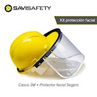 Casco 3M H700 con Protector facial de policarbonato Segpro