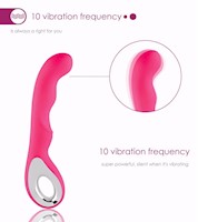 Vibrador de 12 Velocidades de Silicona vaginal y anal - ROSADO