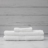 Pack de 3 toallas de 100% algodón Bellota en color blanco - Gran secado