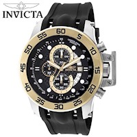 Reloj Invicta I-Force 19253 Fecha Cronometro Acero Inoxidable Correa Silicona Negro