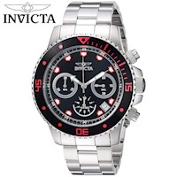 Reloj Invicta Pro Diver 21885 Fecha Cronometro Acero Inoxidable Dial Negro