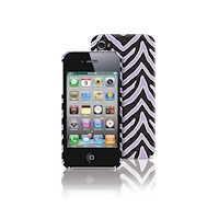 CARCASA IPHONE 4/4S PC LILAC ZEBRA