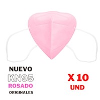 Mascarillas Originales KN95 de  Color Rosado X 10 UND