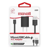 CARGADOR MAXELL MICRO USB CABLE + A/C ADAPTER
