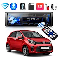 AutoRadio FM Bluetooth Radio Para Auto Carro + Control USB RCA LED