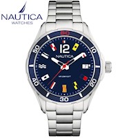 Reloj Nautica NST 1 NAPNSI805 Fecha Acero Inoxidable Dial Azul