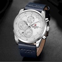 RELOJ NAVIFORCE BLANCO Y AZUL NOCHE CASUAL - SKU: NAV-62