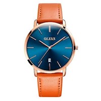 RELOJ OLEVS MARRÓNAZUL CLÃSICO - SKU OLE-3