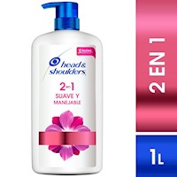 Head&Shoulders Shampoo Suave y Manejable 2en1 1L