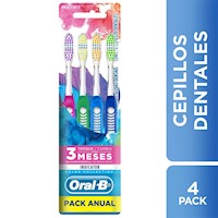 Oral B Cepillo Dental Indicator Colors Pack Anual 4 unidades