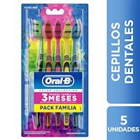 Oral B Cepillo Dental Color Pack Familia 5 unidades