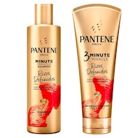 Pack Pantene Minute Miracle Rizos Shampoo + Acondicionador