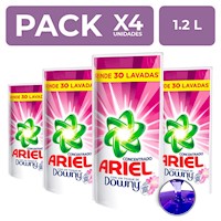 Detergente Líquido Ariel Toque Downy 1.2L PackX4