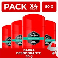 Old Spice Desodorante en Barra Pure Sport 50g PackX4