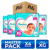 Pampers Premium Care Talla XG 42 unidades PackX4
