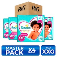 Pampers Premium Care Talla XXG 38 unidades PackX4 MP