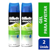 Gillette Mach3 Sensitive Gel 400 ml Pack x2 unidades