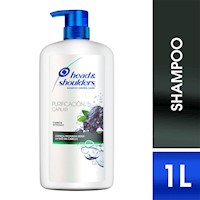 Shampoo Head&Shoulders Purificación Capilar Carbón Activo 1L