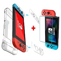 Pack Case Nintendo Switch + Mica de Vidrio Templado