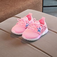 Zapatillas sport  Con Luces Led Para Niñas Y Niños  color rosado