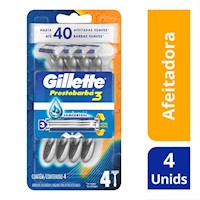 Máquina de Afeitar GILLETTE Prestobarba 3 Pack 4un