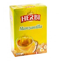 Infusiones Manzanilla HERBI Caja 100 un