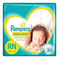 Pañales para Bebé PAMPERS Recién Nacido Paquete 20 und