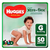 Pañales para Bebé HUGGIES Actise Sec Singlepack Talla G Paquete 50 und