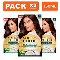 Tinte Wella Soft Color Kit 40 Castaño Mediano Pack x3