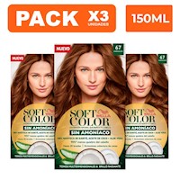 Tinte Wella Soft Color Kit 67 Chocolate Pack x3
