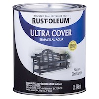 Pintura Ultra Cover Brochable al Agua Negro 946ml