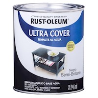 Pintura Ultra Cover Brochable al Agua Negro Semi- 946ml