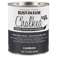 Rust-Oleum Pintura Brochable Tiza Chalked Gris Carbón 0,887L