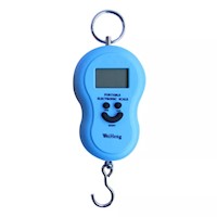 Balanza de Mano Digital LCD 50 kg Bascula Profesional Maletas Celeste