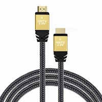 Cable HDMI 1.5M 1.5 Metros Ultra HD 3D 4k V2.0 2160P - Enmallado Gris