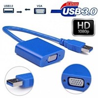 Convertidor Usb 3.0 A Vga Compatible 2.0 Adaptador Conversor Azul