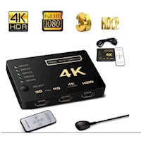 Multiplicador 5 Puertos Hdmi 4k Tv Dvd Switch Ultra Hd 5 to 1