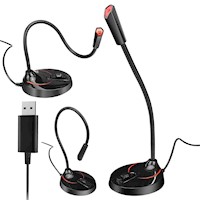 Micrófono Usb Audio Usb Unidireccional Mic Soporte Para Pc laptop