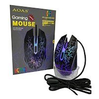 Mouse Gamer Aoas K70 Rgb Iluminacion Led 3200 Dpi Cable 1.8m