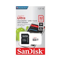 SANDISK TARJETA ULTRA MICRO SDHC CON ADAPTADOR - 32GB