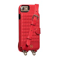 Targus SENA Case Rojo iPhone 8 7 Isa Snap On Cuero - SFD30603AMUS