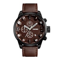RELOJ SKMEI - CUARZO CASUAL MARRÃ“N | SKU: SKM-9