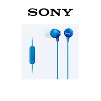 Audífonos Sony EX15AP Con Micrófono Azul