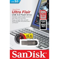 Memoria USB SanDisk Ultra Flair 128GB 3.0 150Mbps