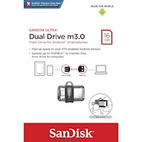 Memoria Ultra Dual Drive SanDisk 16GB Otg MicroUSB 3.0