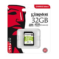 Memoria SD Kingston 32GB UHS-I Velocidad Clase 10