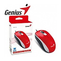 MOUSE OPTICO GENIUS DX110 ROJO