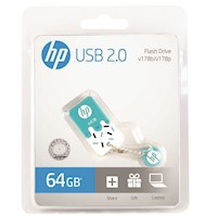 Memoria USB 64GB HP Flash Drive V178B Celeste